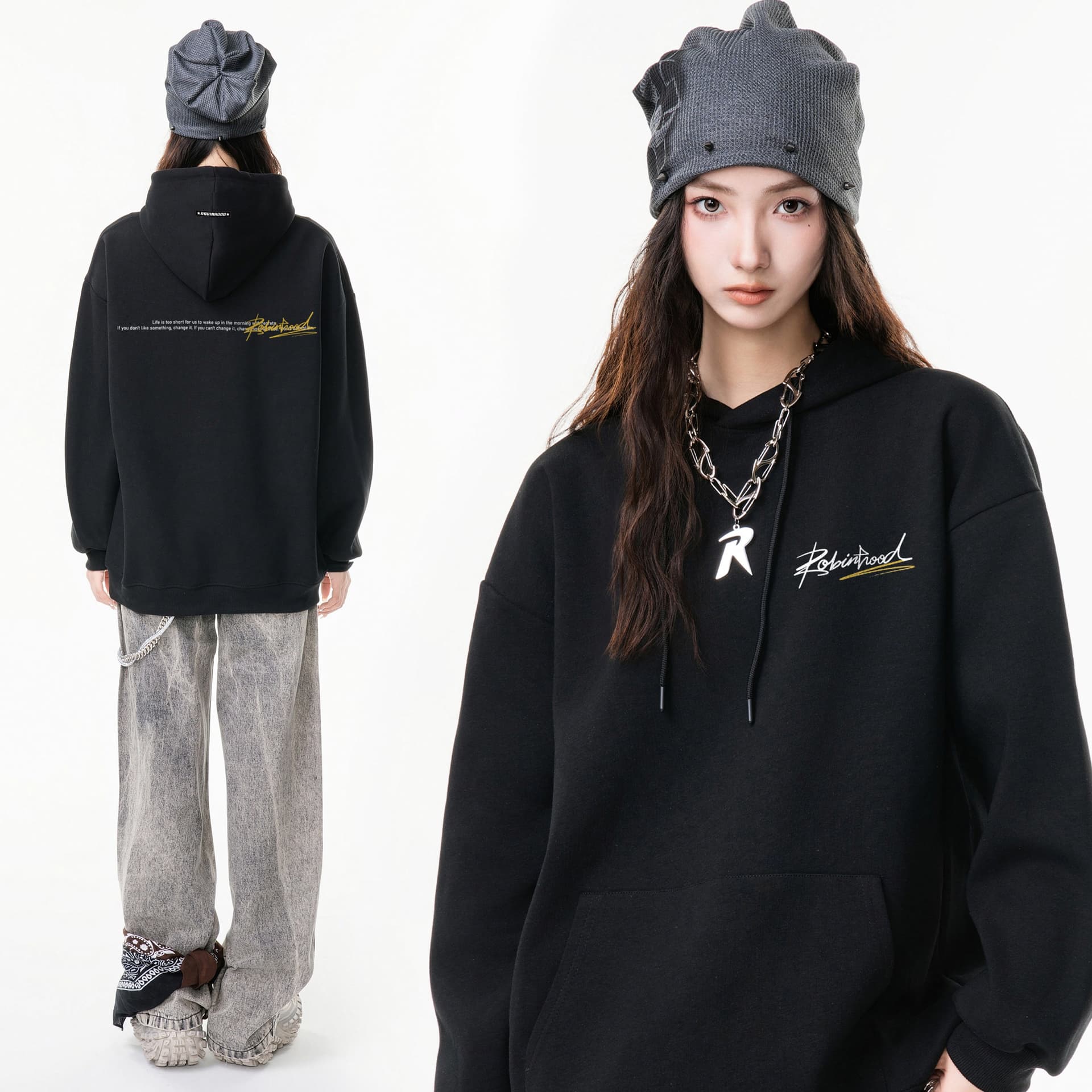 Кофта ROBINHOOD Logo Print Sweatshirt - изображение 4