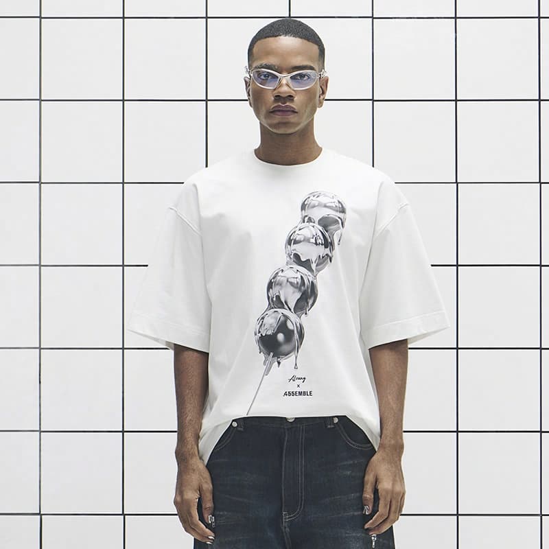 Футболка 455EMBLE x ALEUNG Letter Print Crewneck T-Shirt White - изображение 2