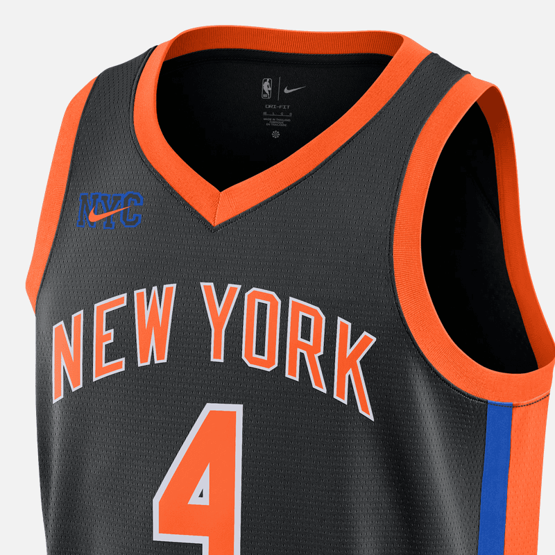 Баскетбольная майка Nike NBA Knicks Rose Jersey 22-23 - изображение 5