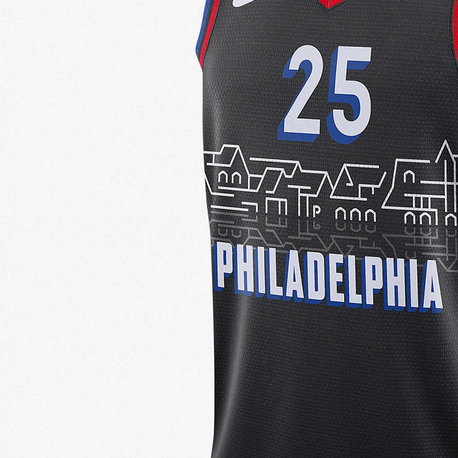 Баскетбольная майка Nike NBA SW 20-21 76 25 - изображение 4