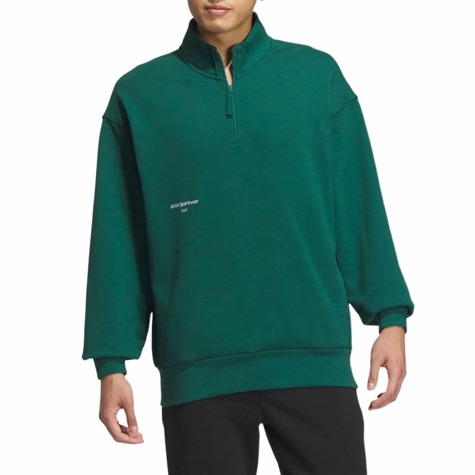 Куртка adidas Small Logo Crew Sweatshirt Forest Green - изображение 2