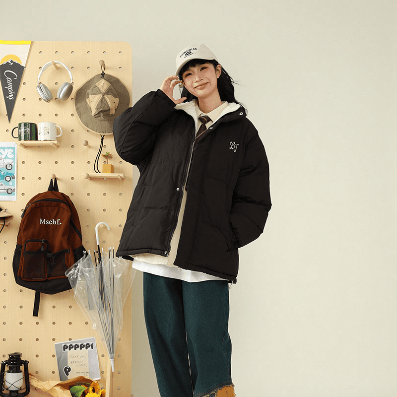 Зимняя куртка пуховик LIVINGTOWN Logo Fleece Jacket - изображение 4