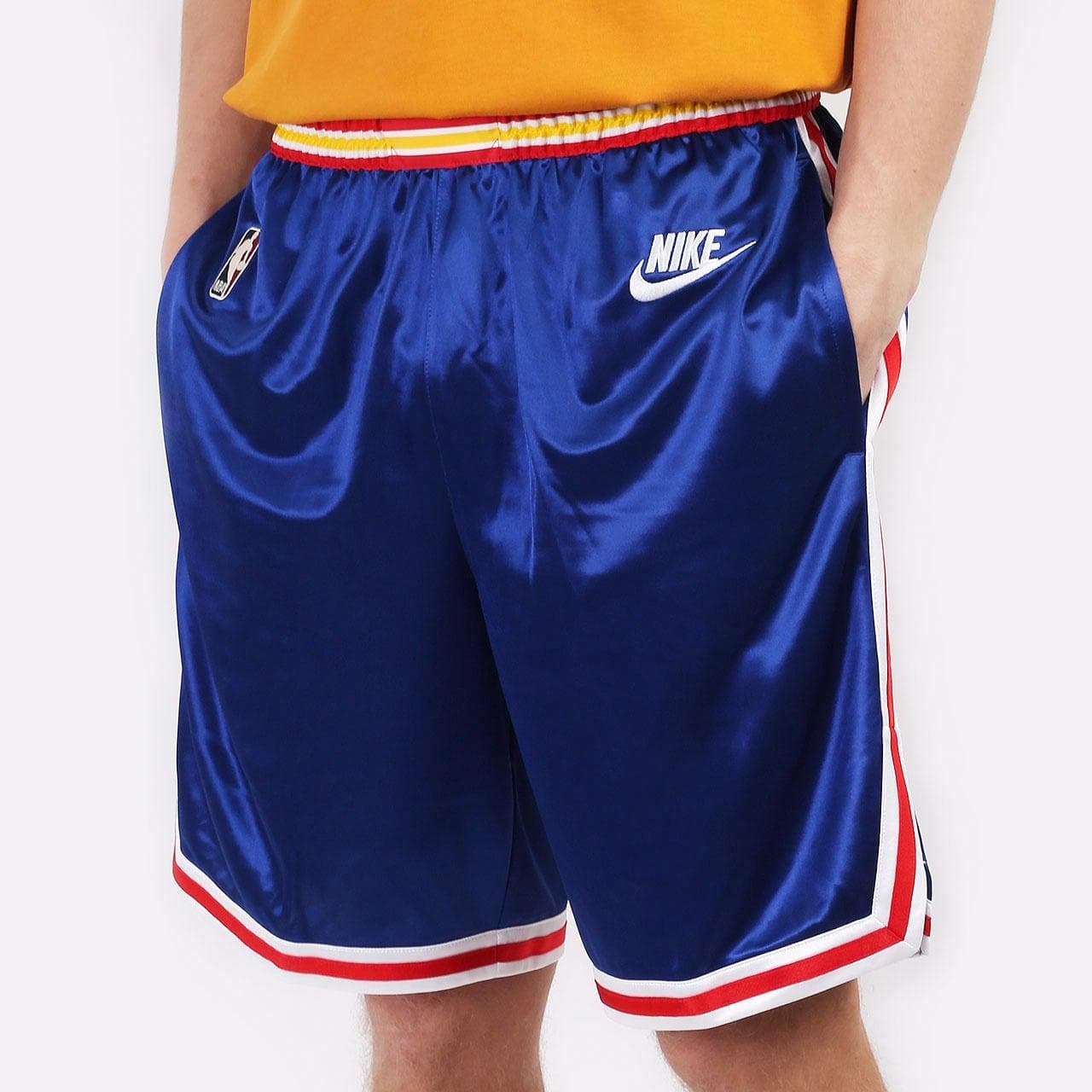 Баскетбольные шорты Nike NBA Warriors Fan Shorts Blue - изображение 3