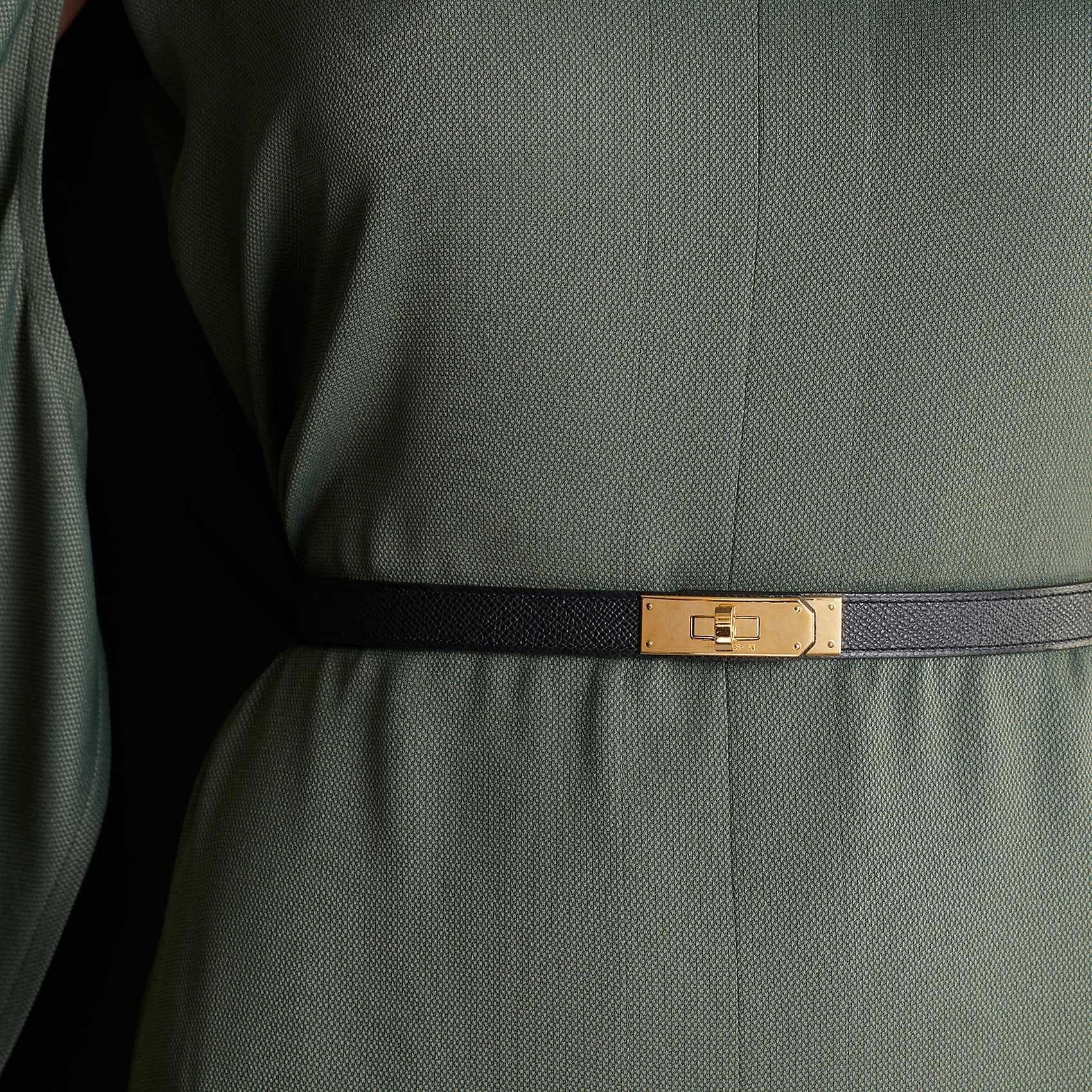 Ремень Hermes Kelly Epsom Belt Black 1.8cm - изображение 3