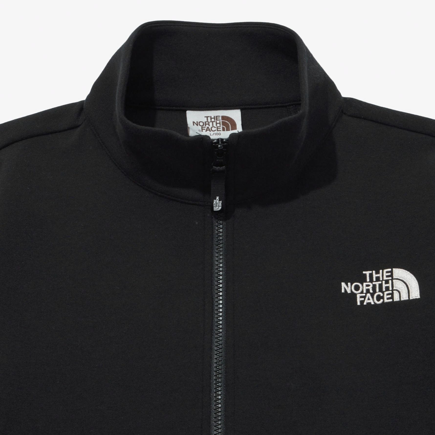 Куртка The North Face Logo Embroidered Zip Jacket Black - изображение 3