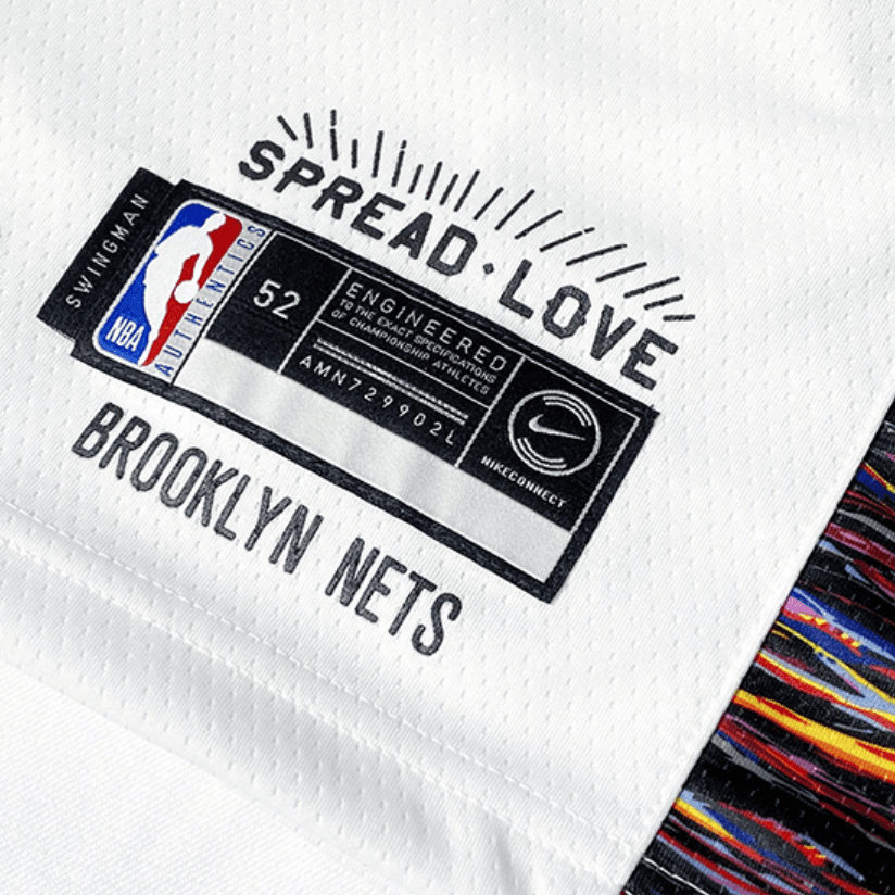 Баскетбольная майка Nike NBA SW Jeresy Biggie Nets City Edition 72 - изображение 4