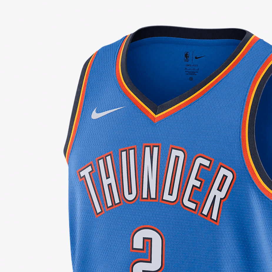 Баскетбольная майка Nike NBA Thunder Alexander 2 Blue - изображение 3