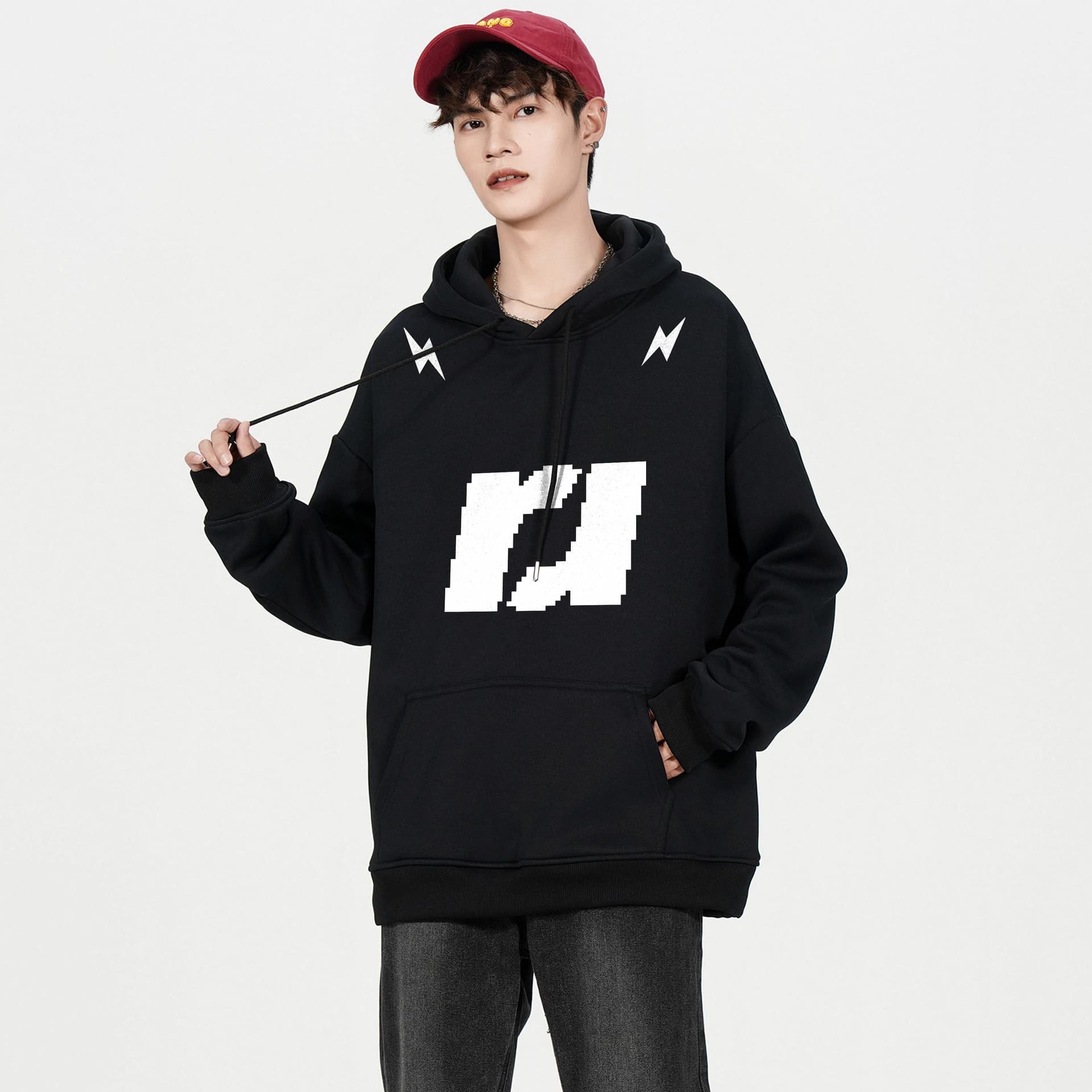 Худи ROBINHOOD Pixel Logo Hoodie - изображение 4