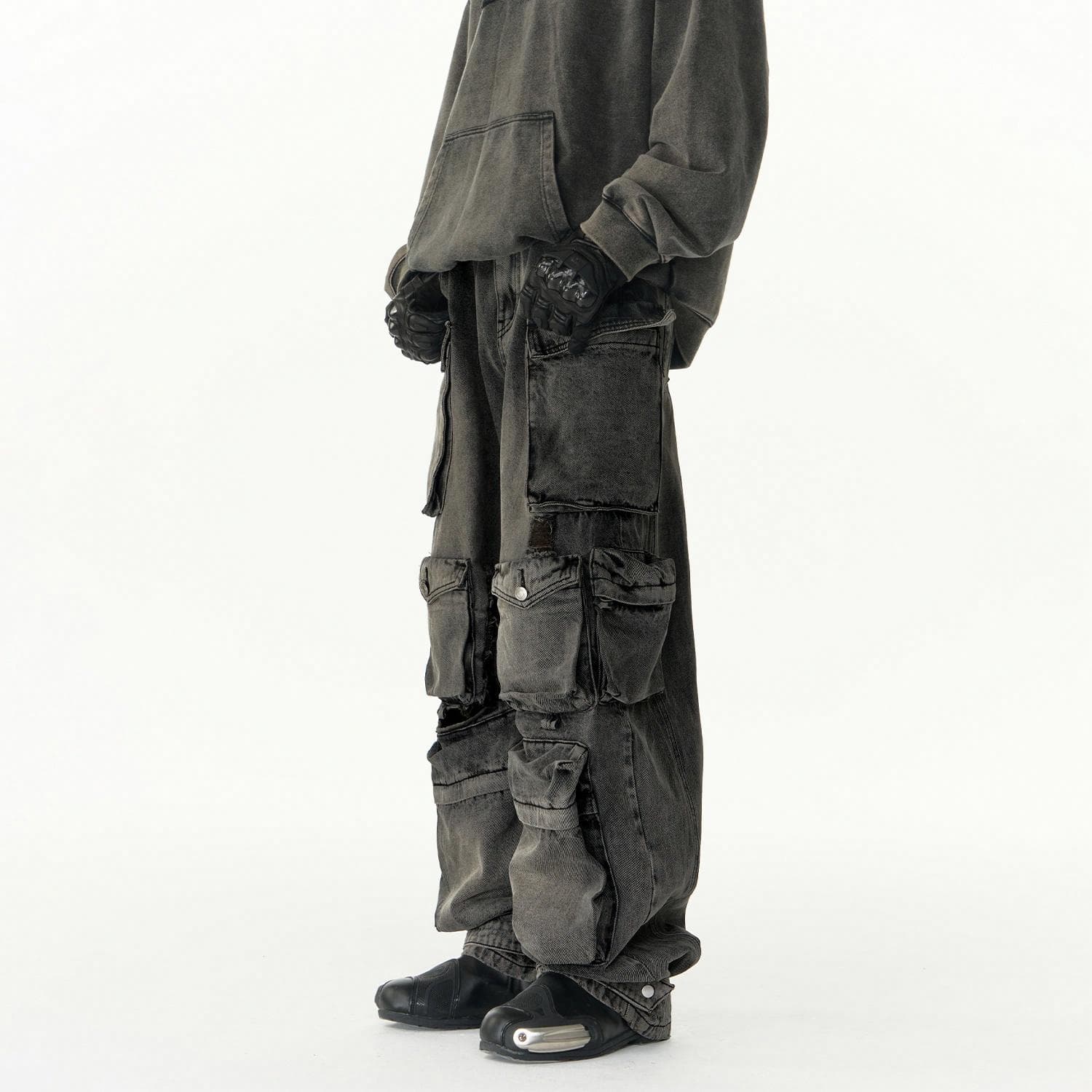 Штаны IMXS Streetwear Cargo Denim Pants - изображение 9