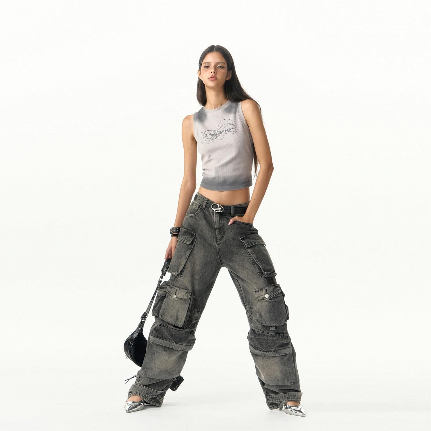 Штаны IMXS Streetwear Cargo Denim Pants - изображение 4