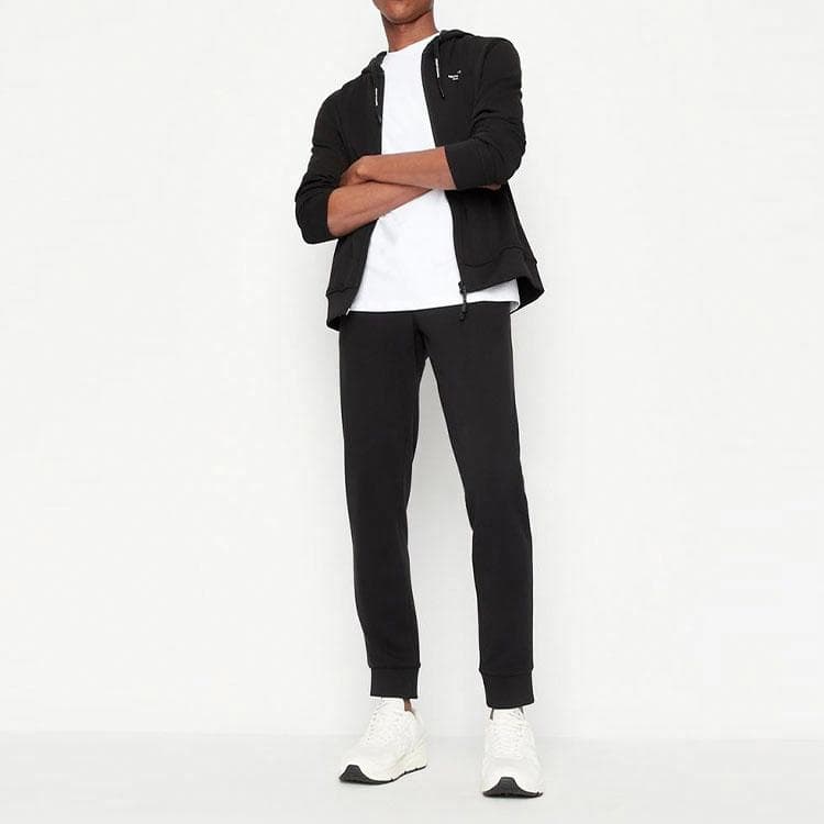 Худи Armani Exchange Zip Jacket Black - изображение 3
