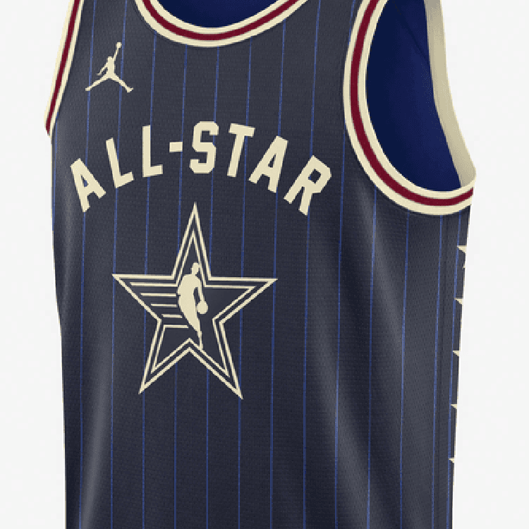 Баскетбольная майка Jordan 2024 All-Star Weekend Blue - изображение 3
