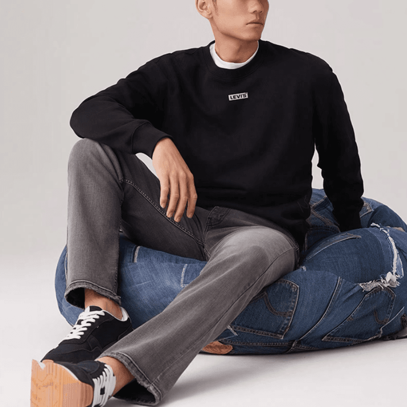Штаны Levi's 502 Light Smoke Grey — фото 5