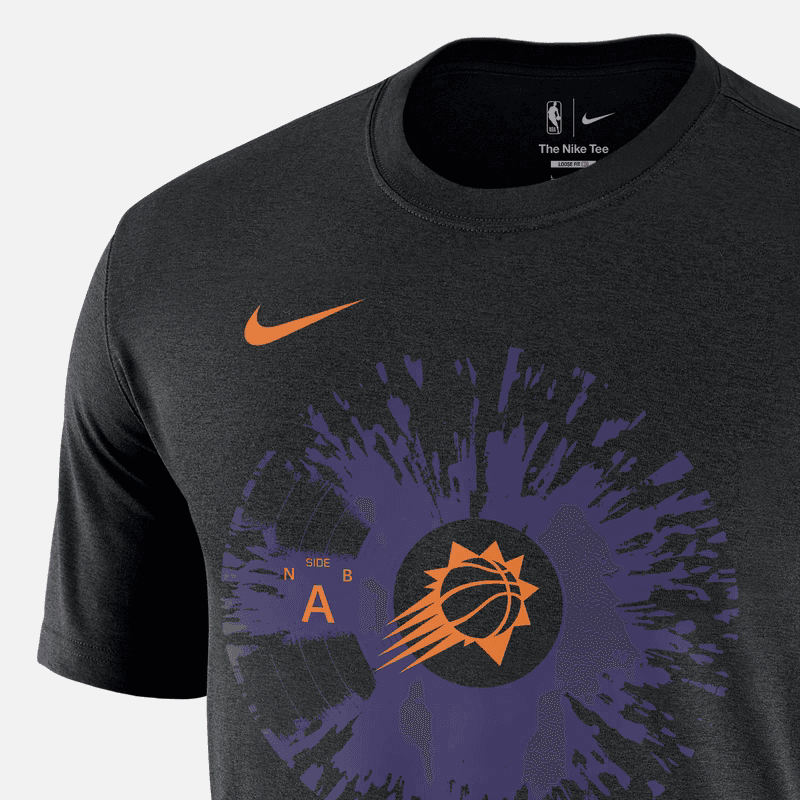 Футболка Nike NBA Phoenix Suns T-Shirt Black - изображение 3
