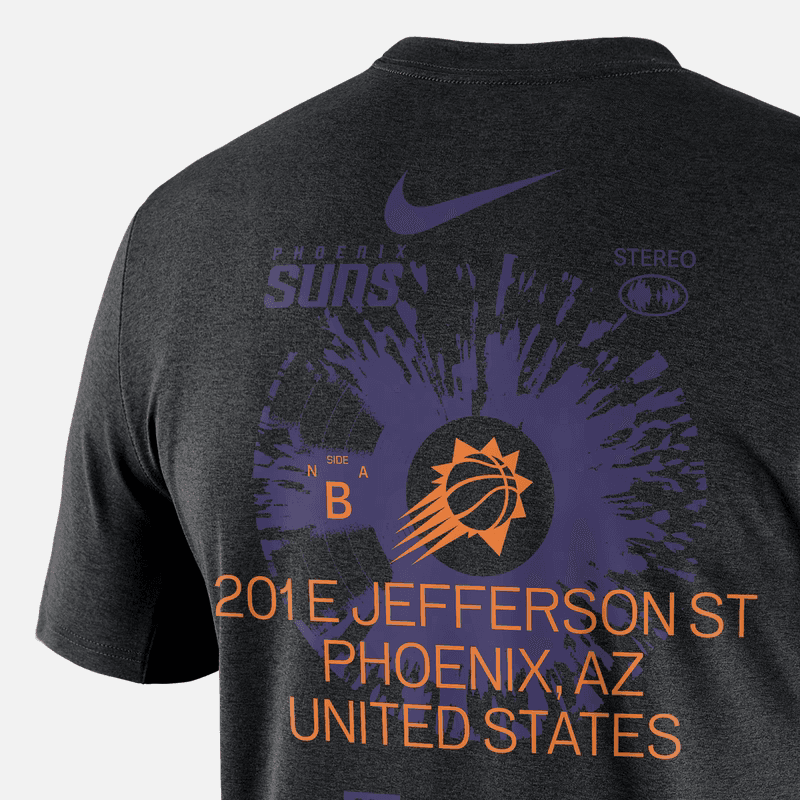 Футболка Nike NBA Phoenix Suns T-Shirt Black - изображение 4