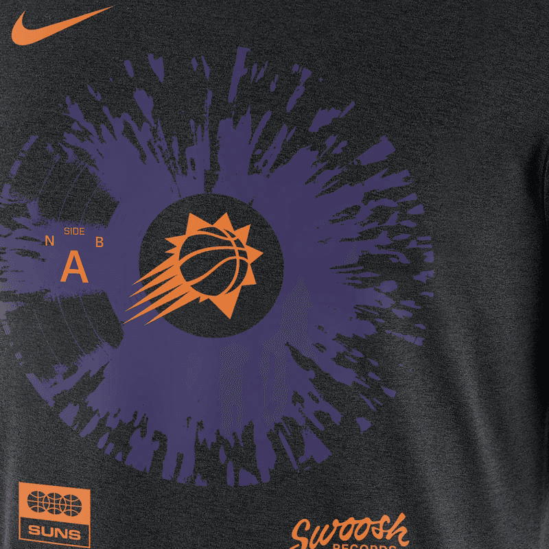 Футболка Nike NBA Phoenix Suns T-Shirt Black - изображение 5