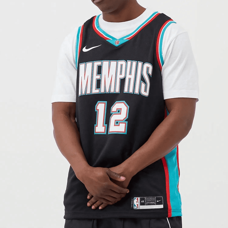Баскетбольная майка Nike NBA Memphis Grizzlies Ja Morant 2020-21 Jersey Black - изображение 3