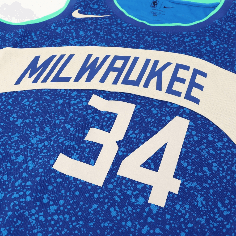 Баскетбольная майка Nike Dri-Fit NBA Swingman Jersey Milwaukee Bucks Antetokounmpo 34 - изображение 4