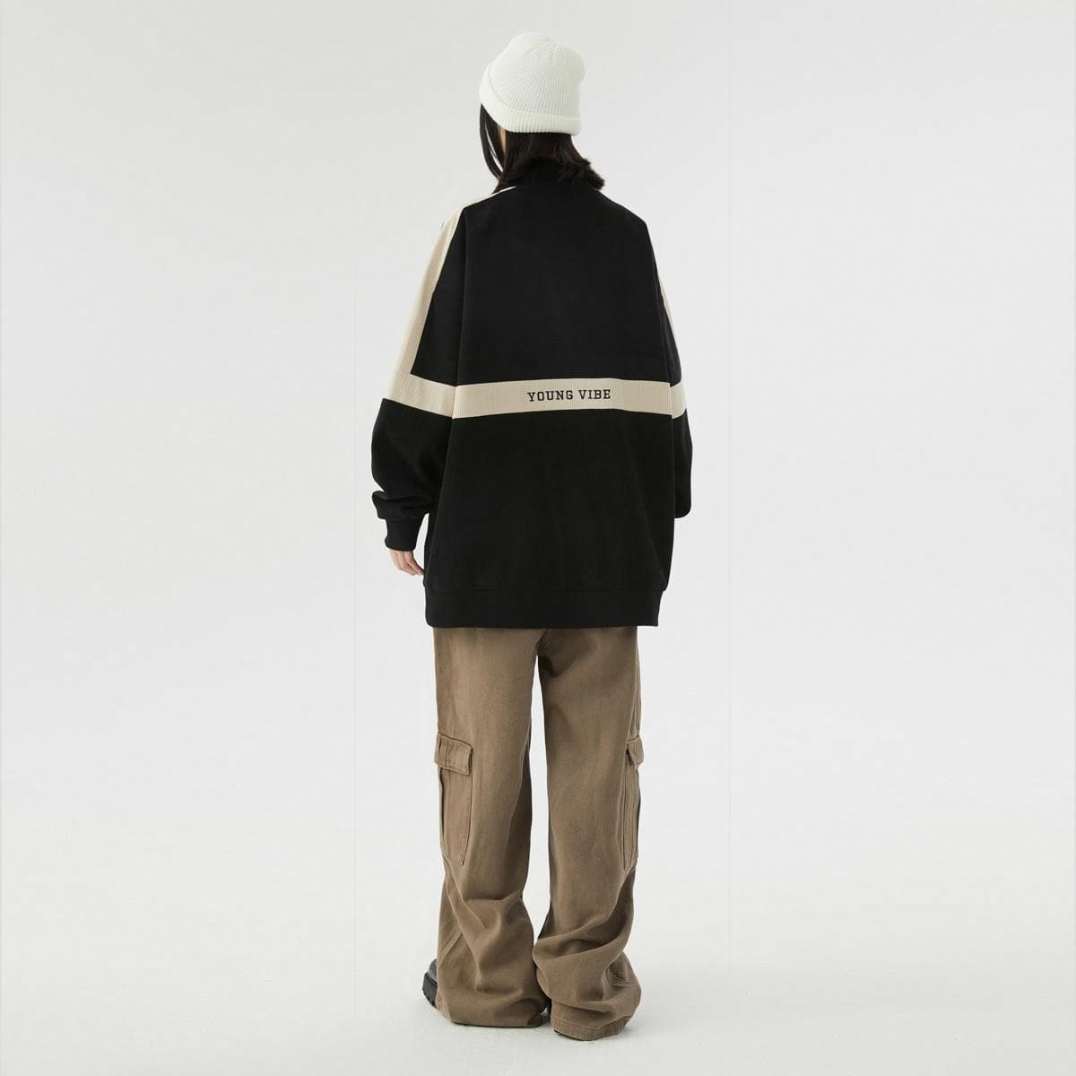 Худи S.view Retro Colorblock Embroidered Corduroy Pullover - изображение 11