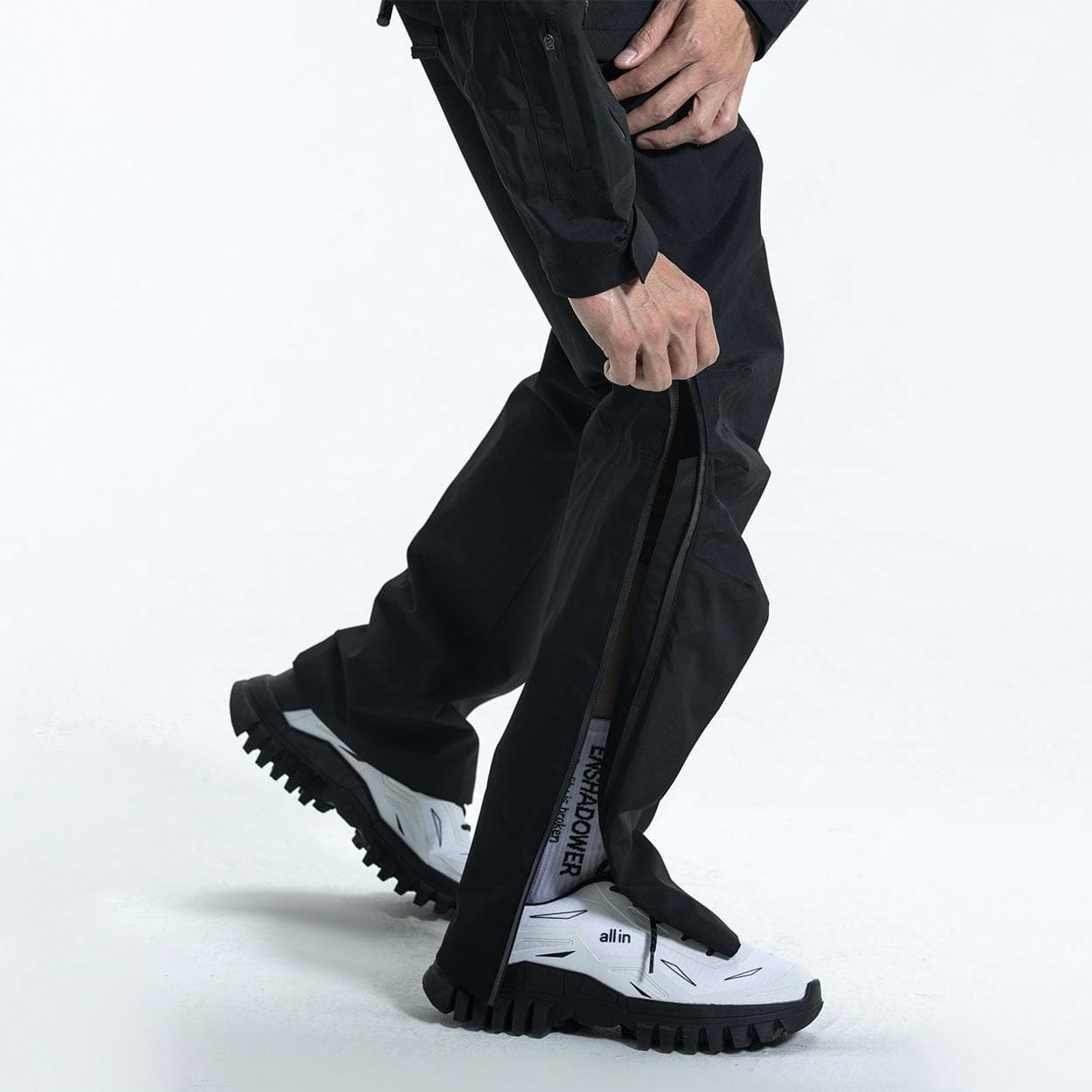 Штаны ENSHADOWER Straight Cargo Pants Black - изображение 6