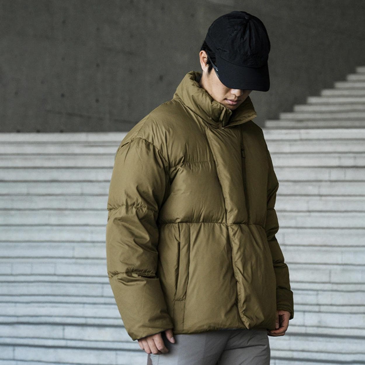 Зимняя куртка ENSHADOWER Quilted Down Jacket Military Green - изображение 3