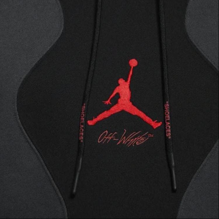 Худи Jordan x OFF-WHITE Hoodie Black - изображение 5