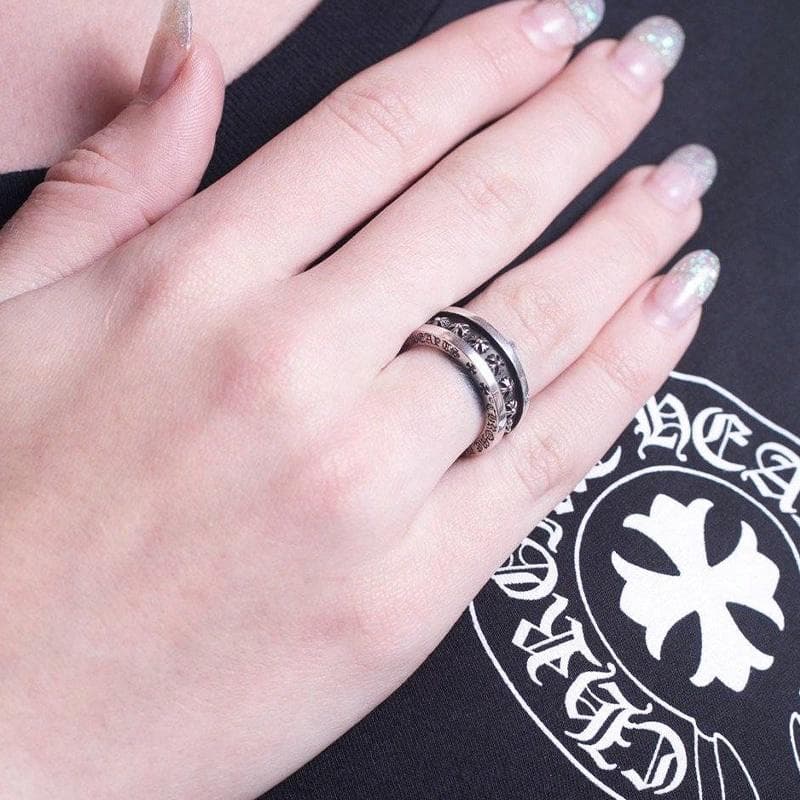 Кольцо Chrome Hearts Mini Ch Plus Silver Ring - изображение 4