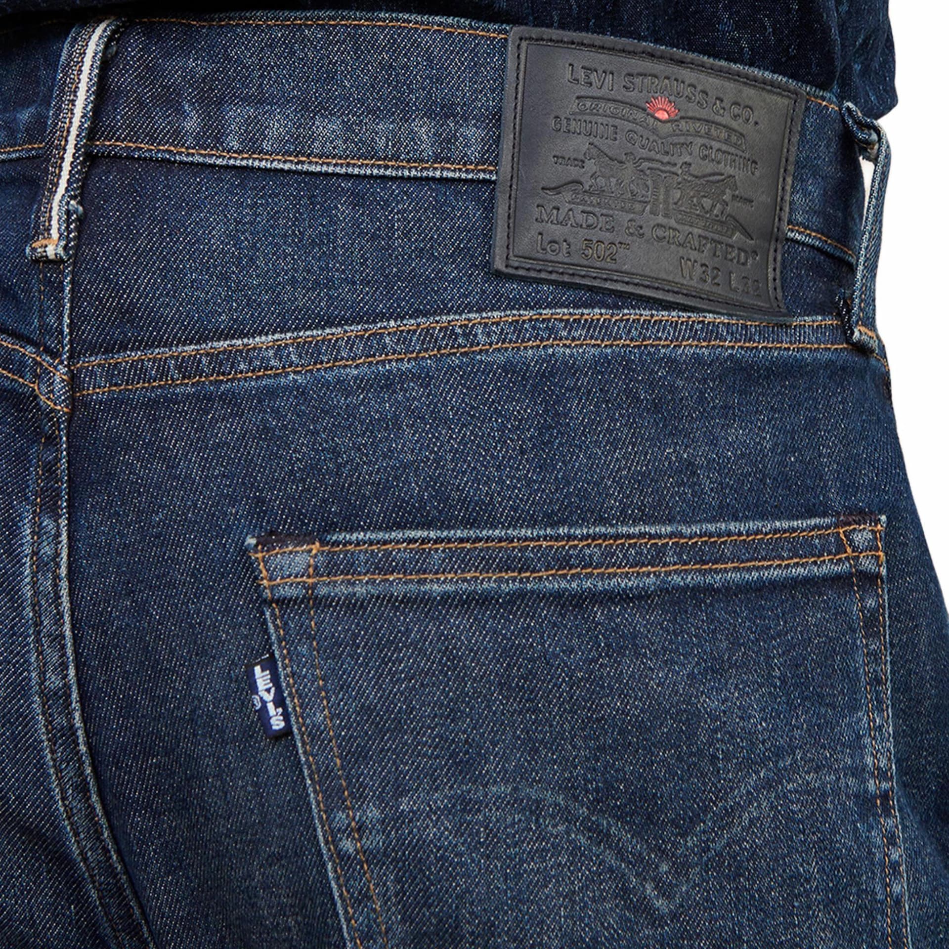 Штаны Levi's High Waist Straight Jeans Blue — фото 5
