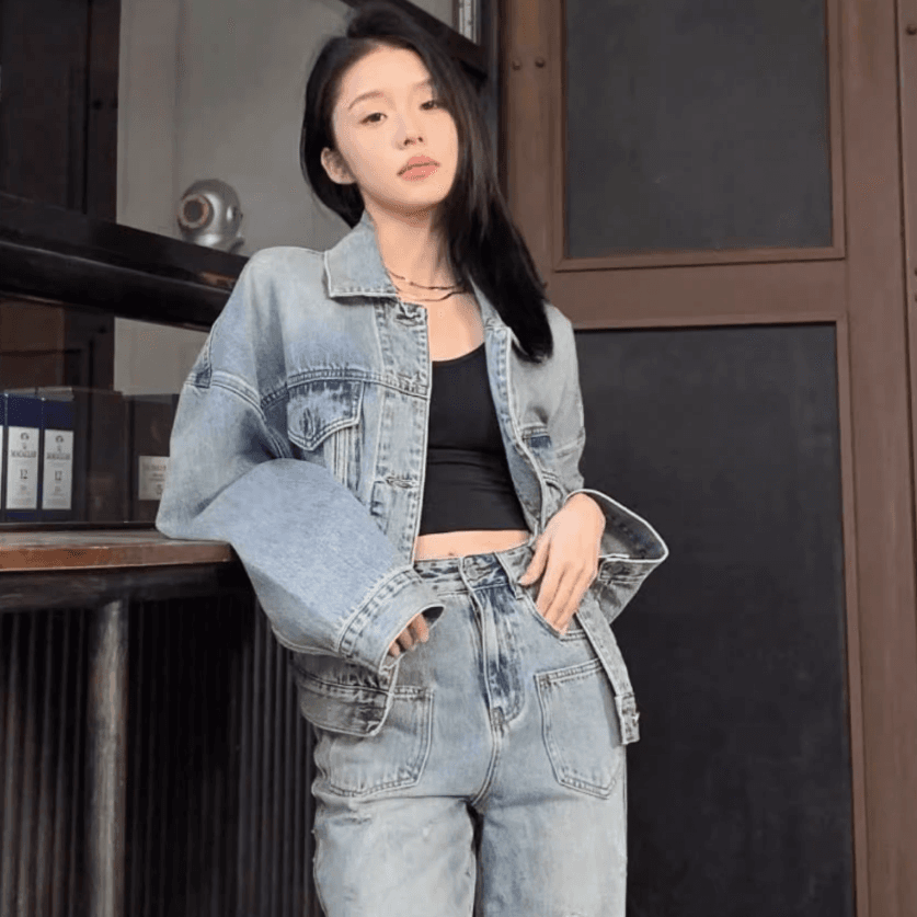 Джинсовая куртка Valeria Obbaco Denim Jacket - изображение 5