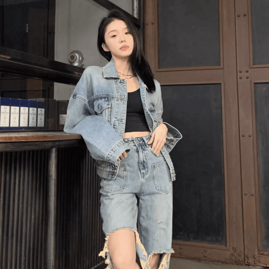 Джинсовая куртка Valeria Obbaco Denim Jacket - изображение 3