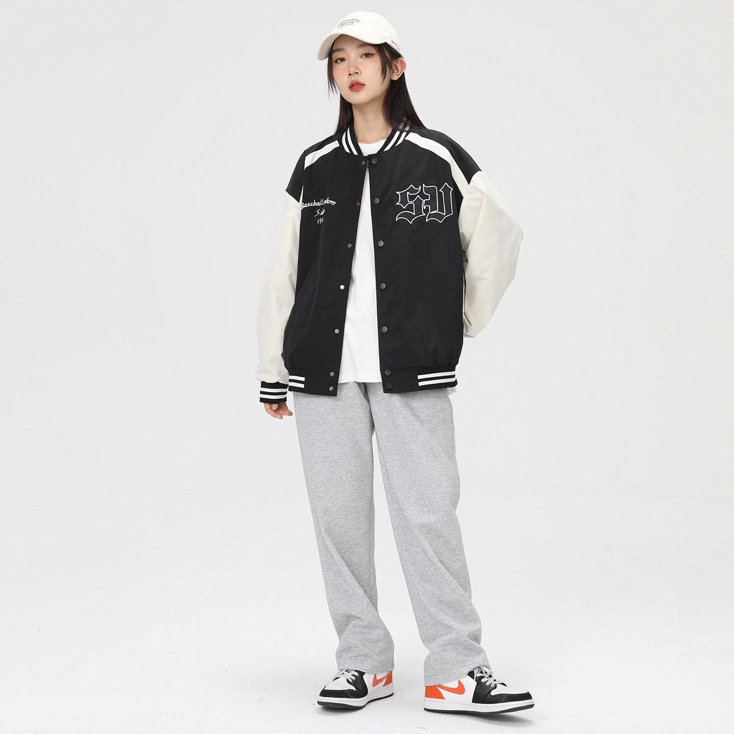 Бомбер S.view FW22 Striped Letter Embroidered Baseball Jacket - изображение 10