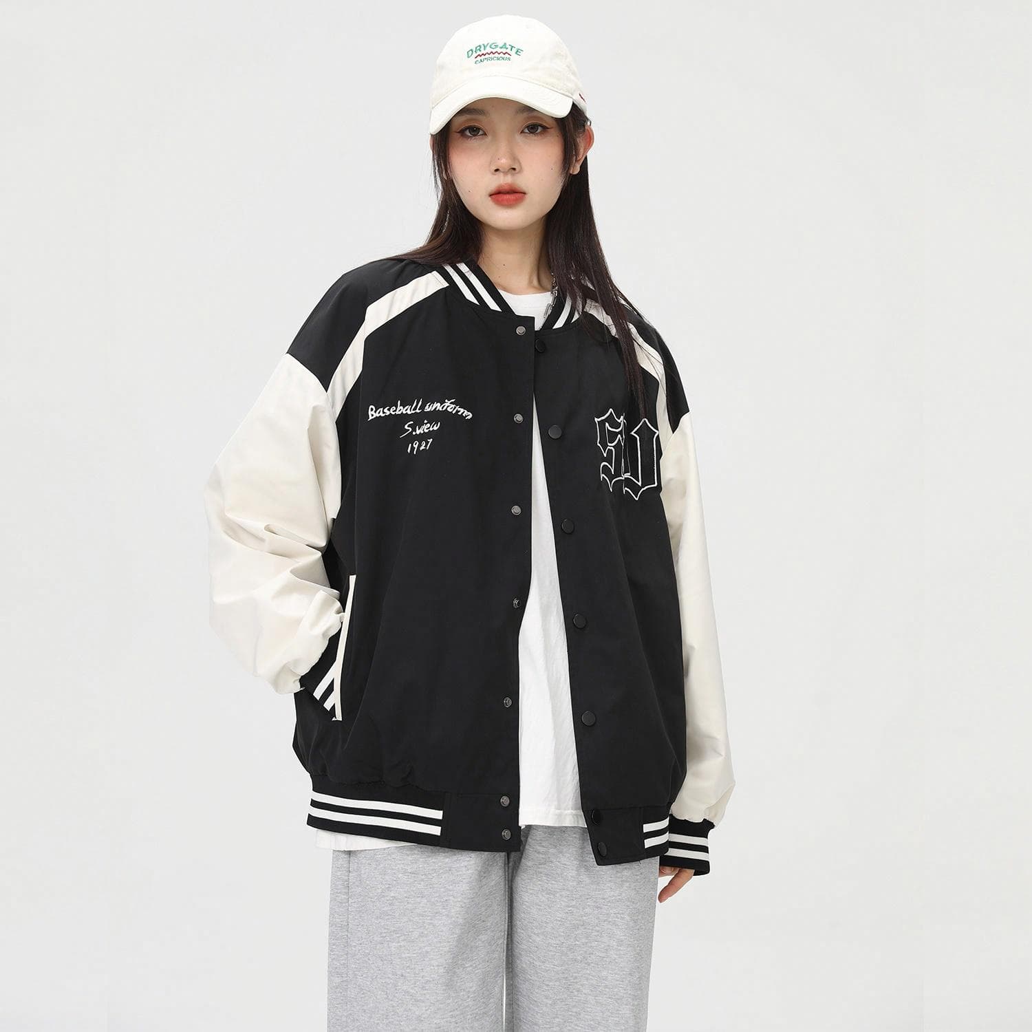 Бомбер S.view FW22 Striped Letter Embroidered Baseball Jacket - изображение 9
