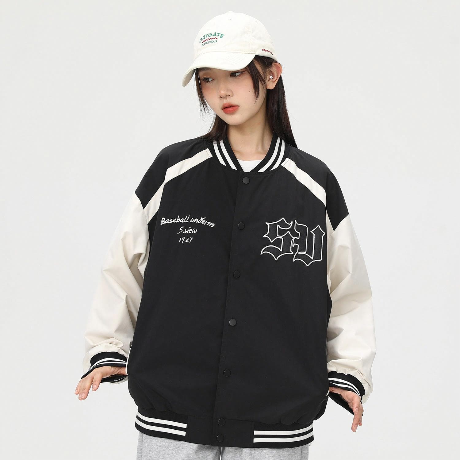 Бомбер S.view FW22 Striped Letter Embroidered Baseball Jacket - изображение 6