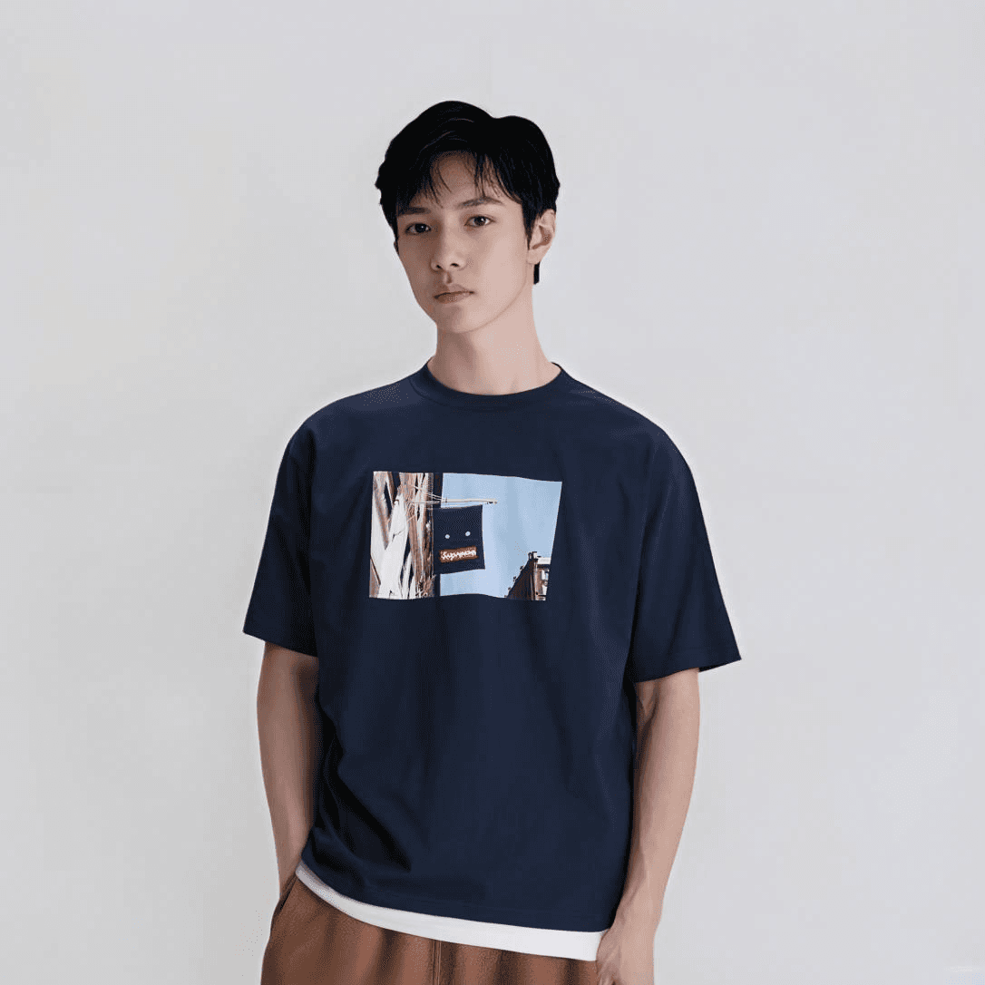 Футболка Supreme Banner Tee Navy - изображение 2