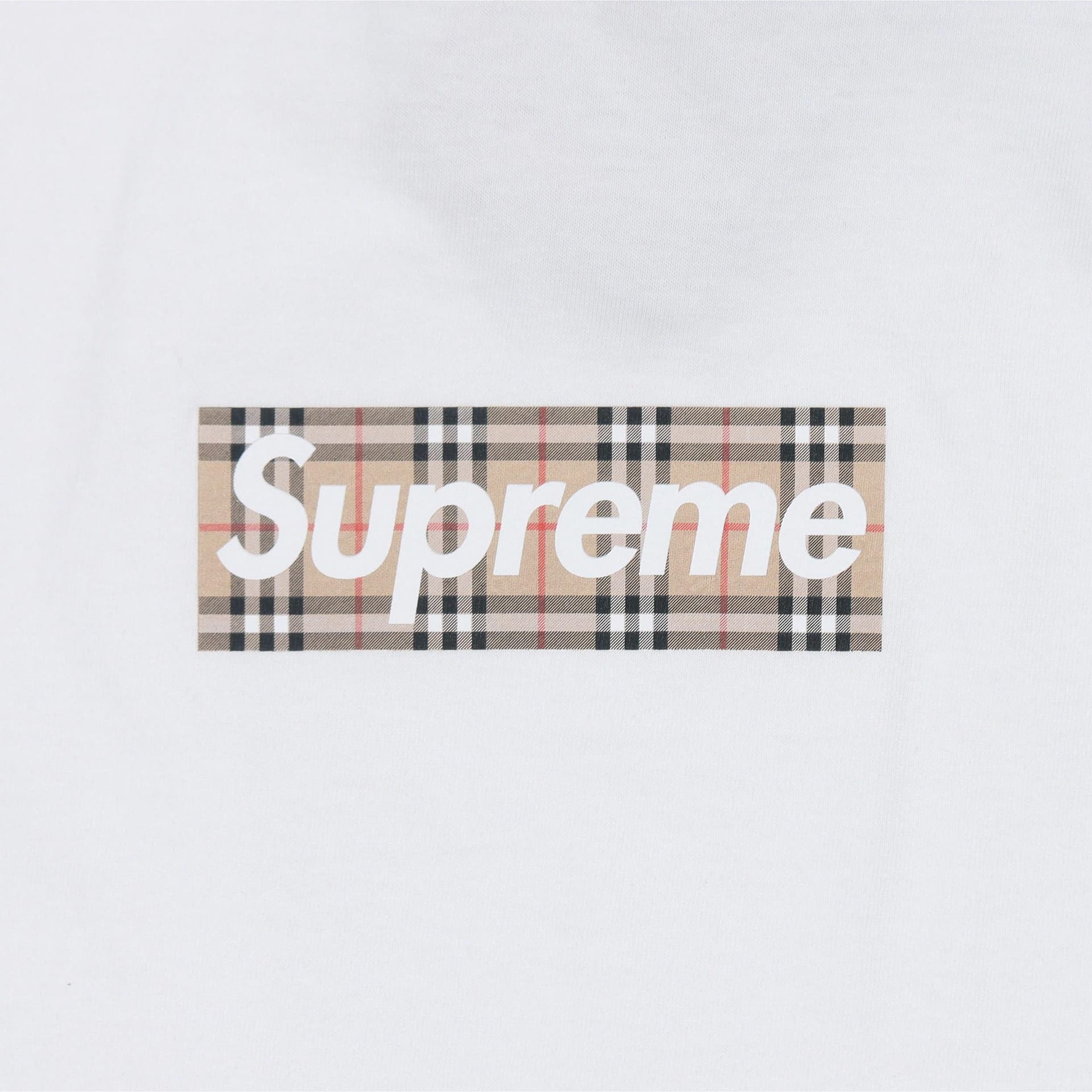 Футболка Supreme x Burberry Box Logo Tee - изображение 2