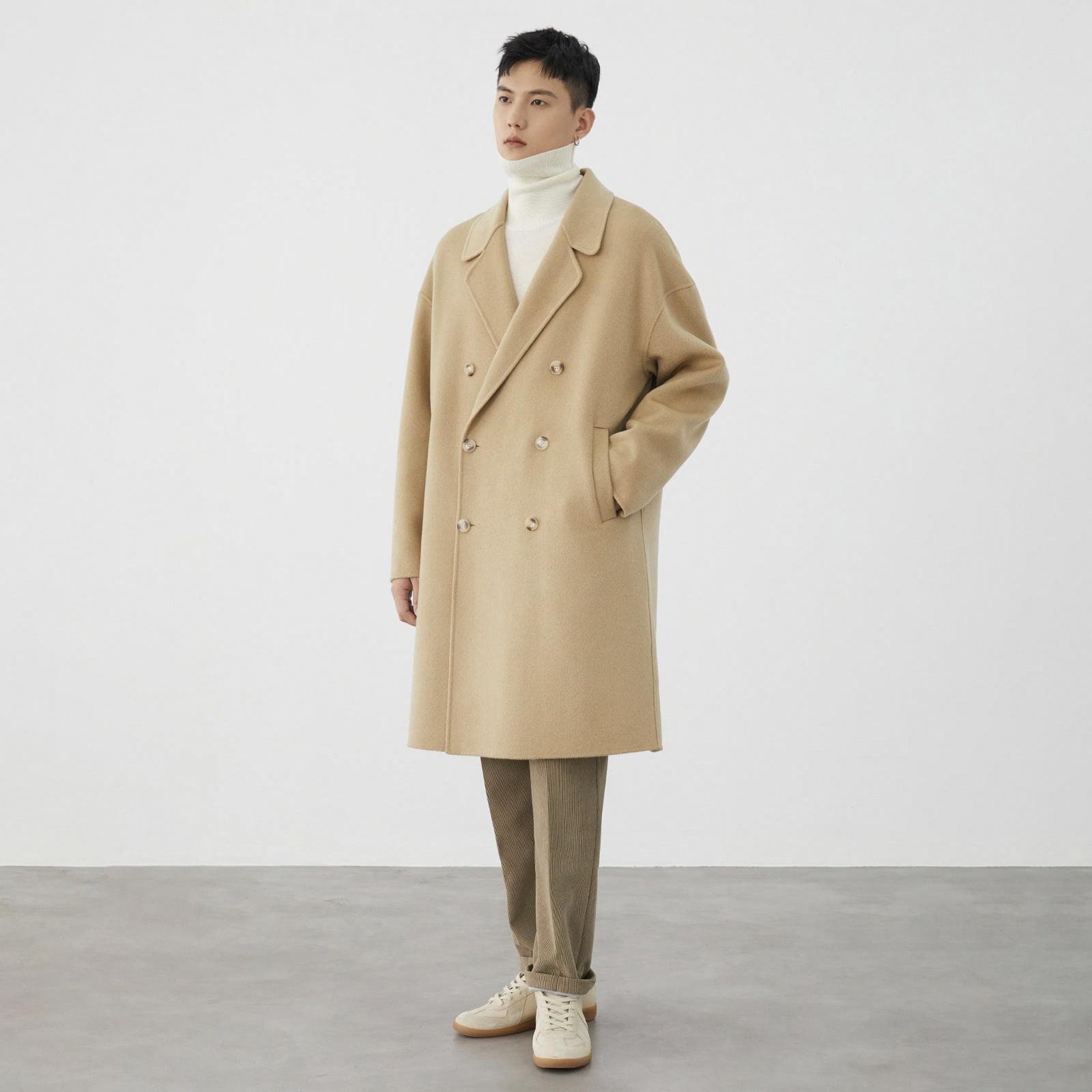 Пальто A.B.X Classic Wool Coat - изображение 4