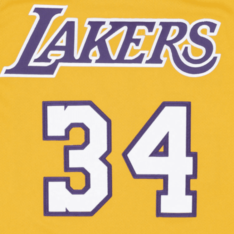 Баскетбольная майка Mitchell & Ness Shaquille O'Neal Lakers Jersey - изображение 3
