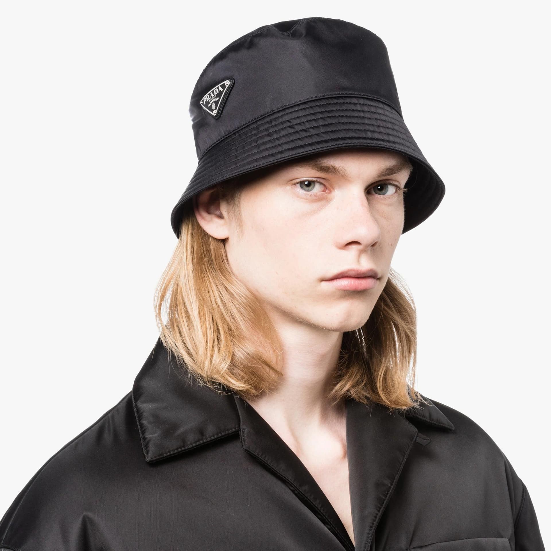 Панама Prada Bucket Hat Black - изображение 3
