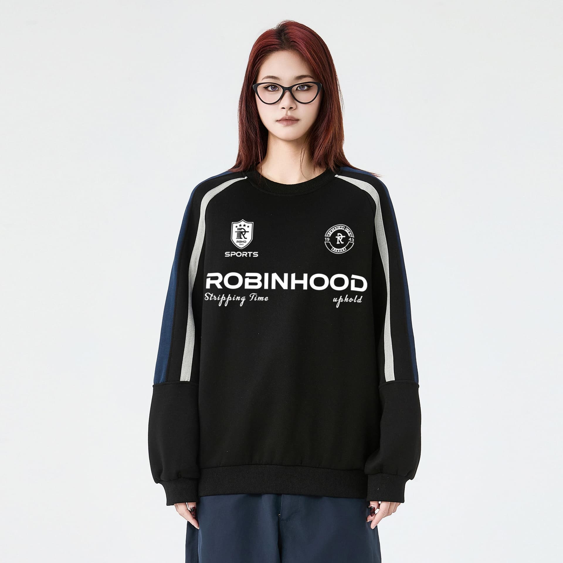 Кофта ROBINHOOD Retro Colorblock Logo Sweatshirt - изображение 3