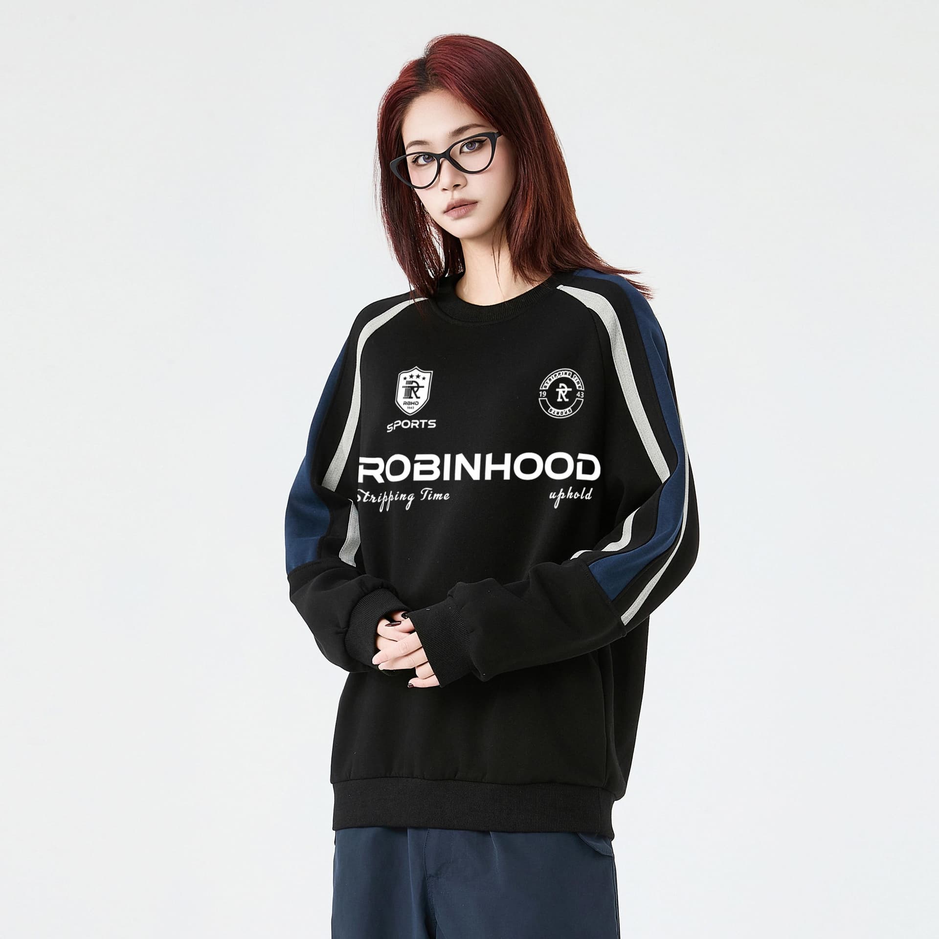 Кофта ROBINHOOD Retro Colorblock Logo Sweatshirt - изображение 4