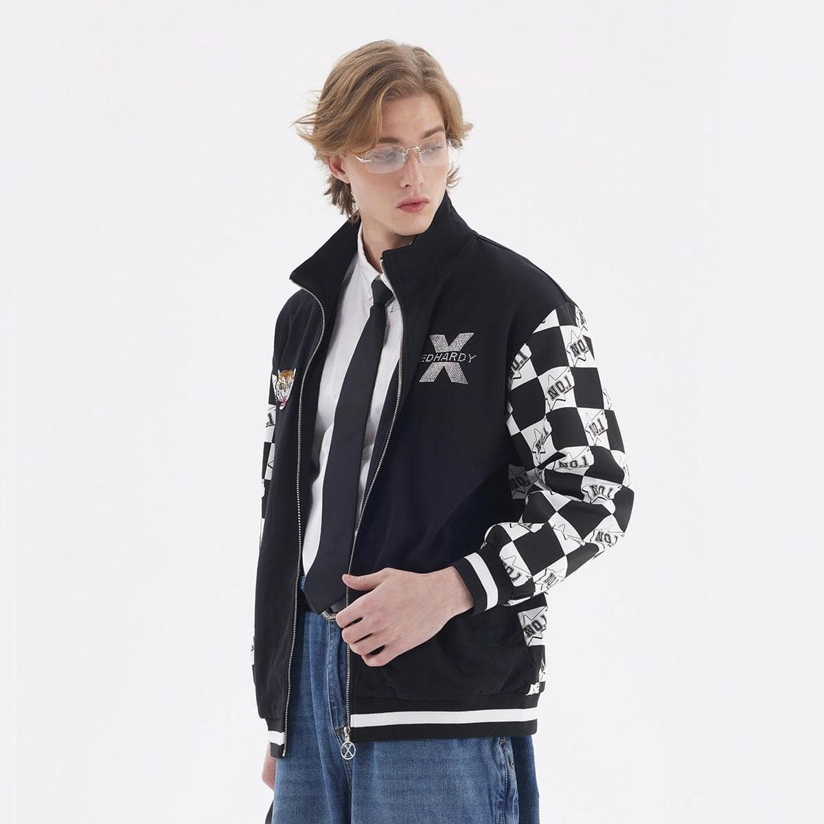 Куртка Ed Hardy Tiger Head Logo Checkerboard Jacket - изображение 7