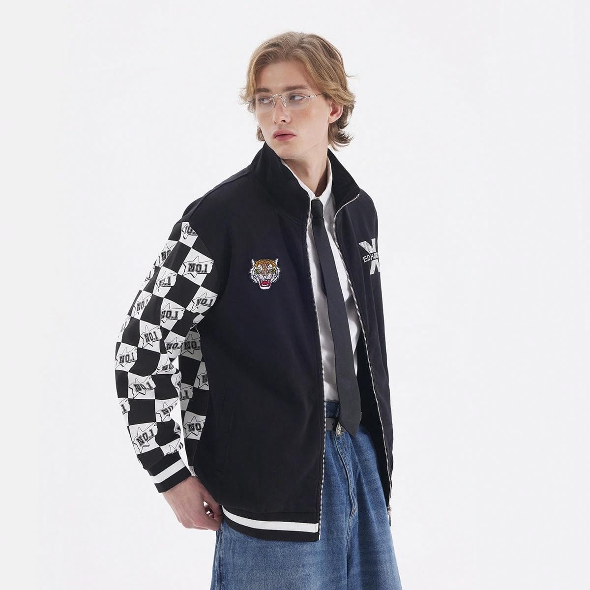 Куртка Ed Hardy Tiger Head Logo Checkerboard Jacket - изображение 6
