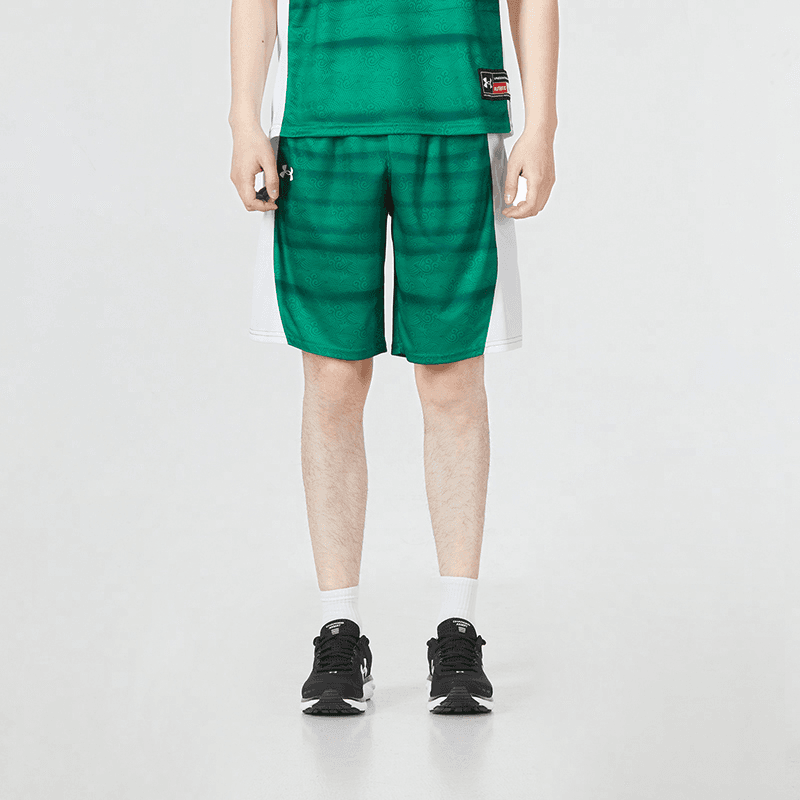Шорты Under Armour Basketball Knit Shorts Green - изображение 3