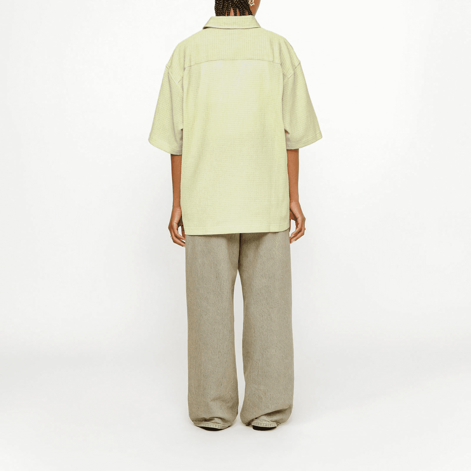 Рубашка Stussy SS24 Boxy Flat Hem Shirt Crinkled - изображение 4