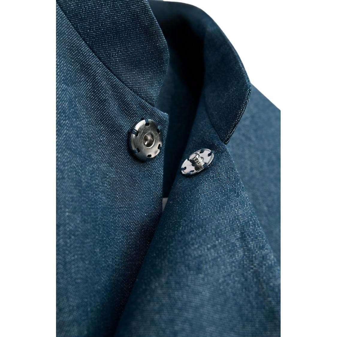 Пальто ZARA x AO YES SS25 Coat Blue - изображение 4