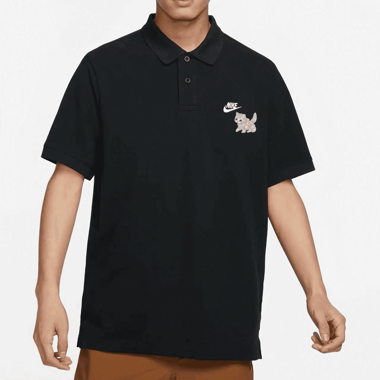 Поло Nike Polo Shirt Black — фото 4