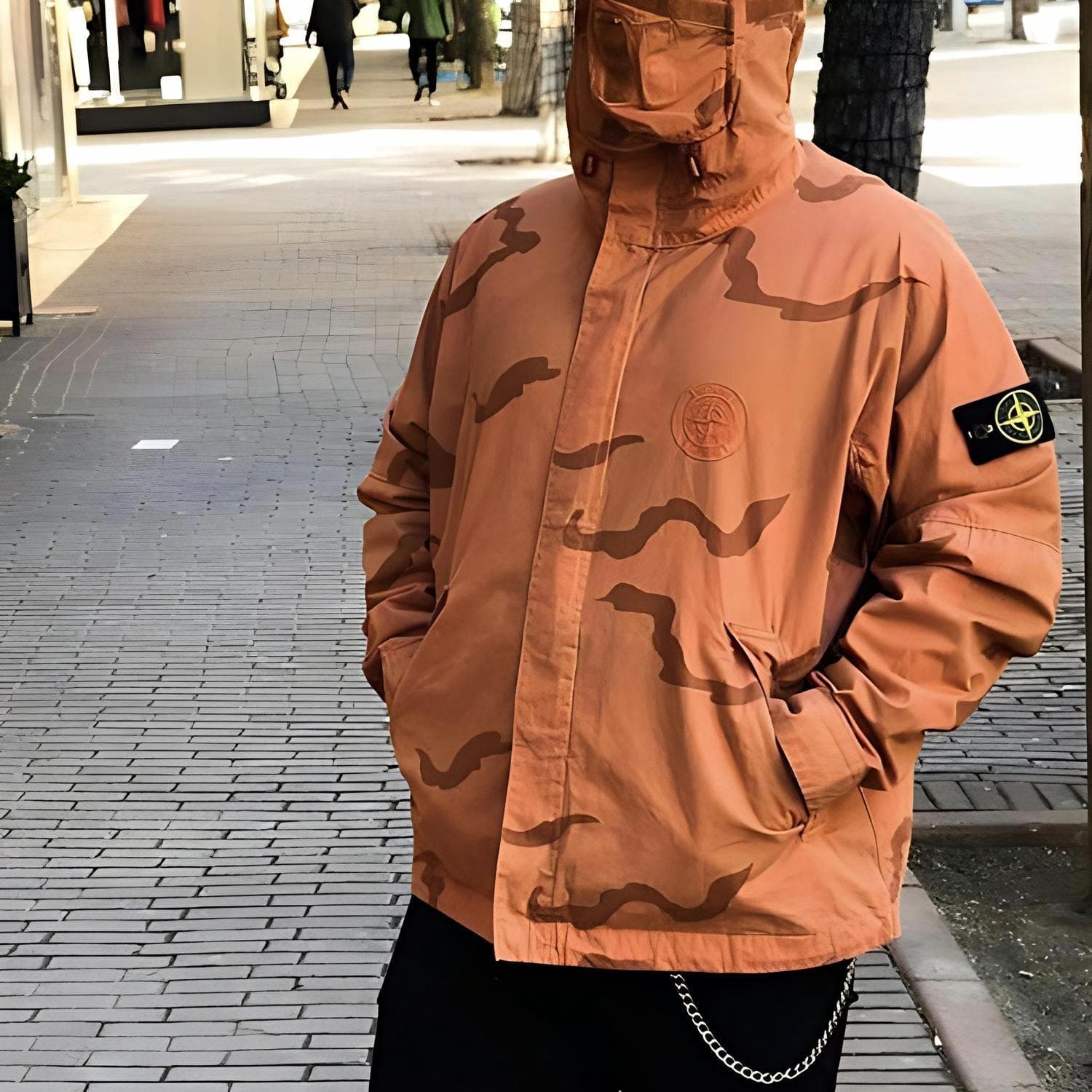 Демисезонная куртка Supreme x Stone Island Desert Hooded Jacket - изображение 3