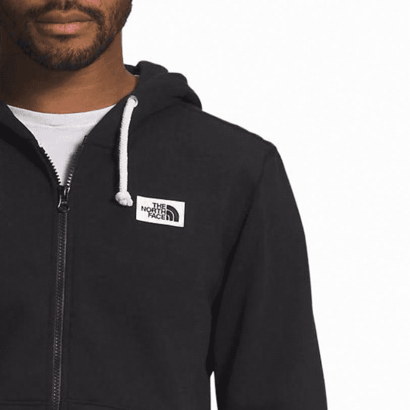 Худи The North Face Logo Zip Hoodie Black - изображение 4