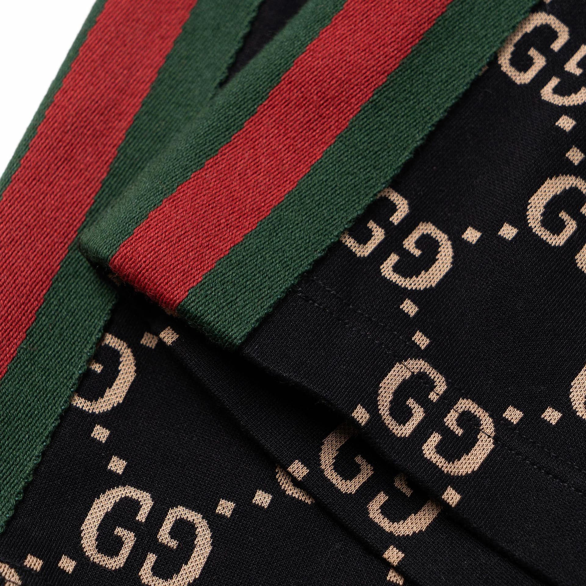 Шорты Gucci Logo Print Shorts Black - изображение 5