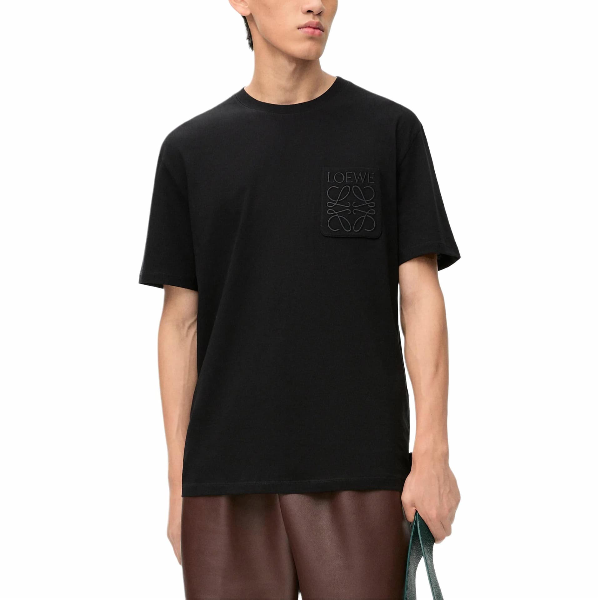 Футболка LOEWE SS24 Logo T-Shirt Black - изображение 3